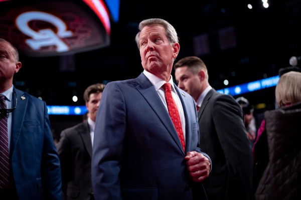 Georgia Gov. Brian Kemp walks through the CNN Spin Room ahead of a CNN Presidential Debate on June 27, 2024, in Atlanta, Georgia. (Photo by Andrew Harnik/Getty Images)