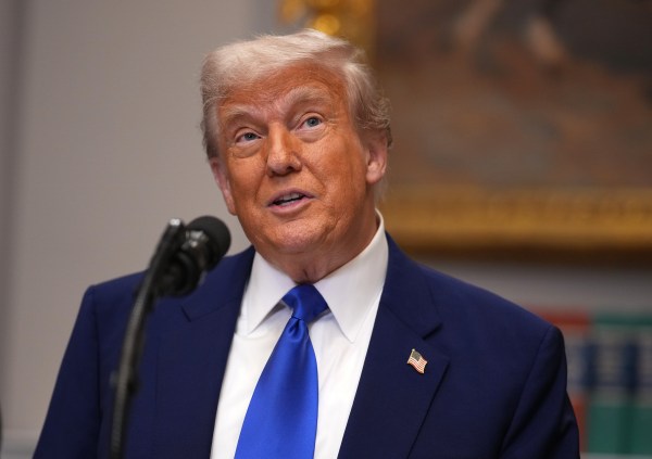 President Donald Trump speaks during a press conference in the Roosevelt Room of the White House on May 12, 2025, in Washington, D.C. During the event, President Trump signed an executive order aimed at reducing the cost of prescription drugs and pharmaceuticals. (Photo by Andrew Harnik/Getty Images)