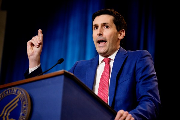 Calley Means speaks during a news conference at the Health and Human Services Department on April 22, 2025, in Washington, D.C. (Photo by Andrew Harnik/Getty Images)