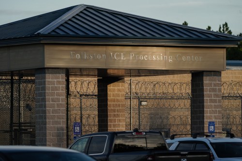The Folkston ICE Processing Center on September 9, 2025, in Folkston, Georgia. (Photo by ELIJAH NOUVELAGE/AFP/Getty Images)