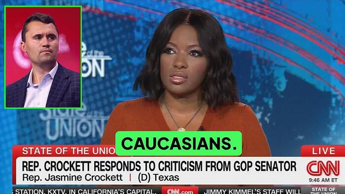 Rep. Crockett Slams 'Caucasian' Dems For Honoring 'Racist' Kirk, Likens Him To Confederate 'Relic', Calls Trump 'Hitler'... Again