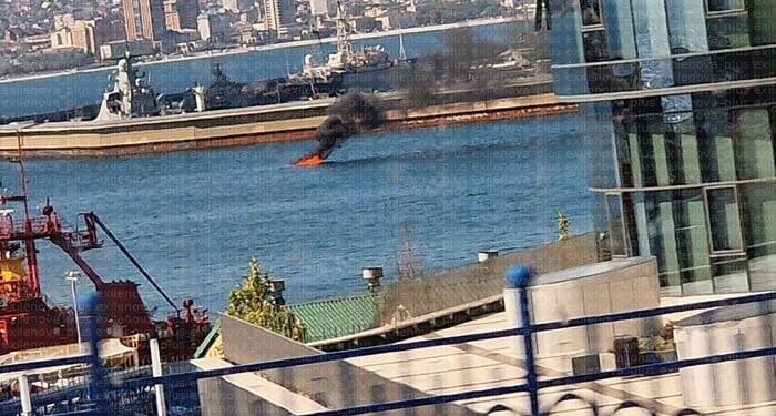 Ukraine Launches Huge Daytime Attack On Russian Black Sea Fleet At Novorossiysk Port