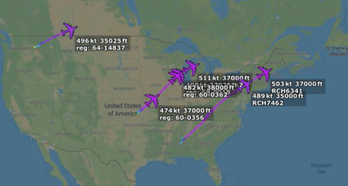 Wave Of US Air Tankers Deploy To Europe