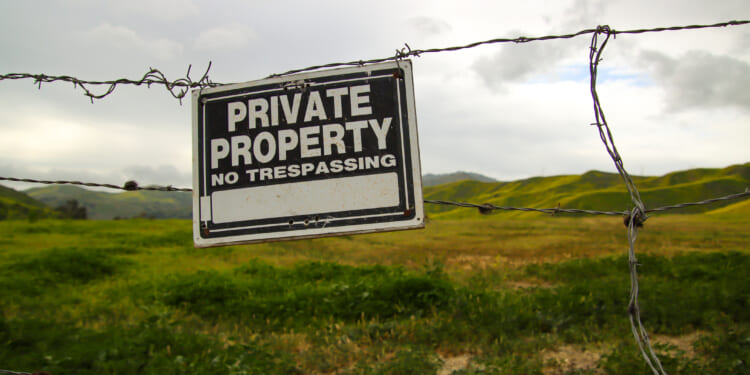 Do Your Rights End at My Property?