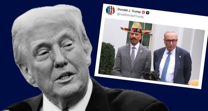Democrats Get Frantic Over Trump's "Racist" Mexican Bandito Meme