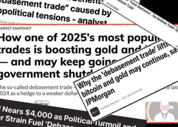 The Debasement 'Trade': "Blue Horseshoe Loves Gold & Bitcoin"