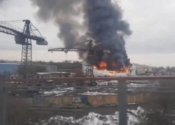 Massive Mystery Fire Engulfs Defense-Linked Factory In Russia's East
