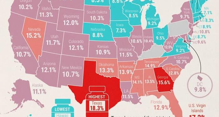Where Americans Can't Afford Healthcare