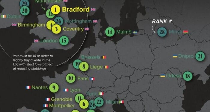 These Are Europe's Most Dangerous Cities, According To Citizens