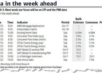 Key Events This Week: CPI; Fed Blackout Joins Government Blackout