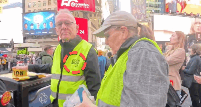 Watch: Liberal Boomer Paid-Protesters Caught Chaperoning At NYC 'No Kings' Protest