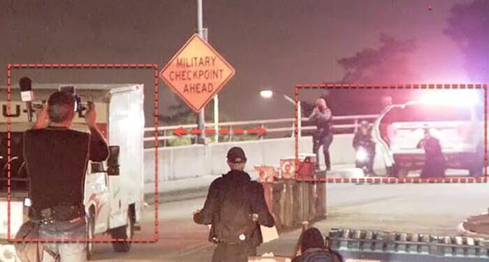 Shocking Moment U-Haul Truck Attempts To Ram California Coast Guard Checkpoint Hours After Anti-ICE Protests