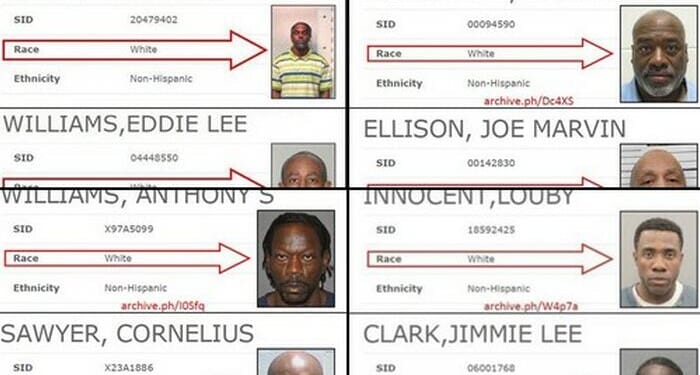 Down The 'Racist' Rabbit Hole - Why Are So Many Arrested Minorities Booked As 'White'?