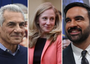 A collage of a man and a woman