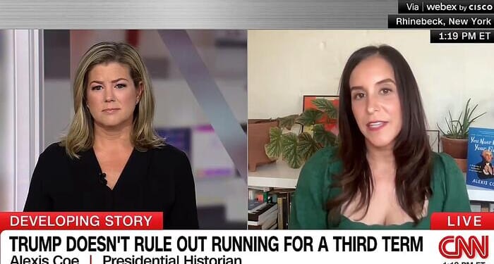 CNN Fearmonger's Trump's "Despot" Talk Of Third Term Is "A Serious Threat"