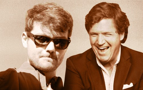 Two men taking a selfie