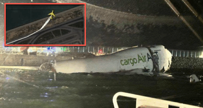 Boeing 747 Cargo Jet Veers Off Hong Kong Runway, Breaks Apart In Water
