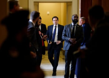 Secretary Of State Rubio Meets With Republican Senators On The Hill