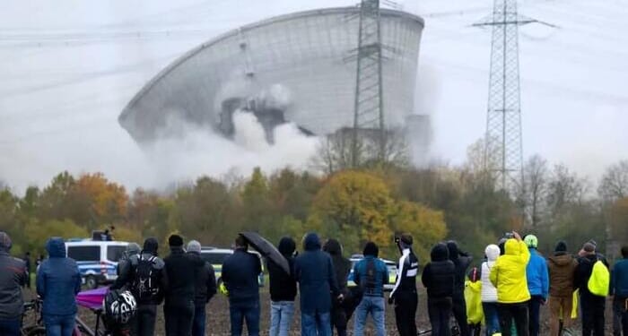 Germany Blows Up Last Nuclear Plant Towers While Economy Collapses