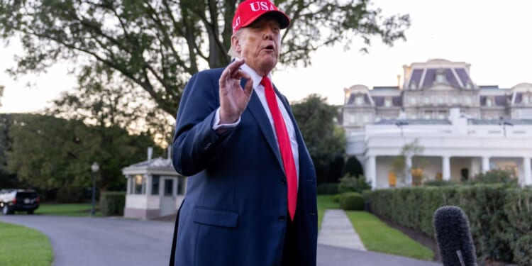 President Trump Returns To The White House From Navy Celebration In Norfolk