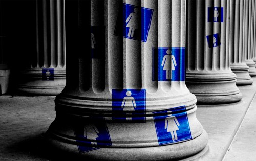 A close-up of a pillar