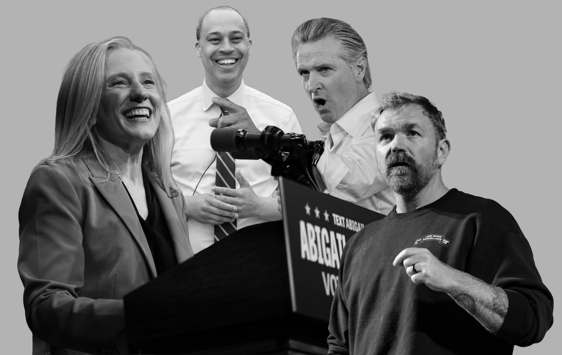 A group of people standing at a podium