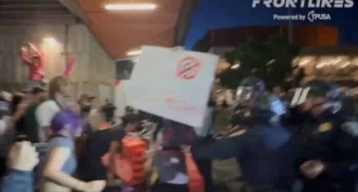 'War Zone': Violent Protest Erupts At UC Berkeley TPUSA Event