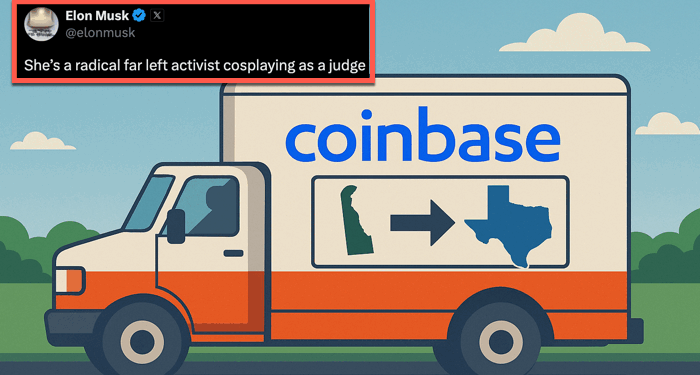 Coinbase Leaves Delaware For "Greener Pastures" In Texas As Exodus Continues