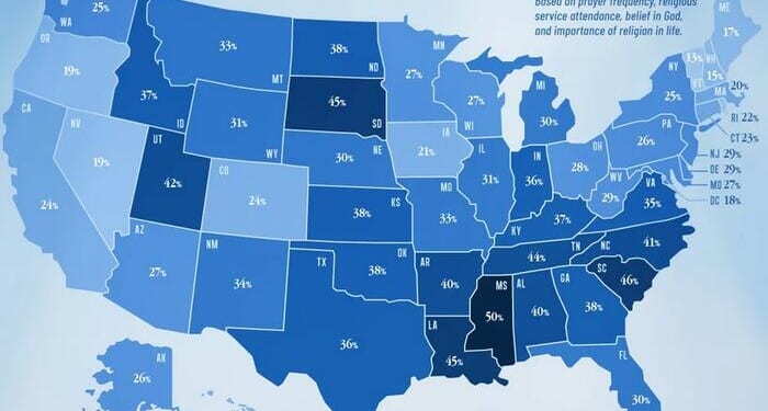 These Are The Most Religious States In America