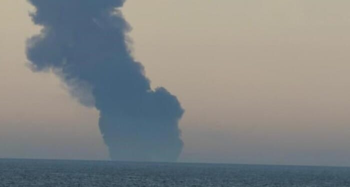 Sanctioned Russia-Bound Oil Tanker At Risk Of Sinking After Mine Strike