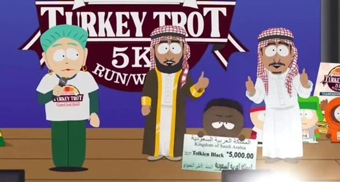 South Park Roasts Americans Taking Saudi Money In Thanksgiving Special
