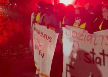 Antifa Mob Mobilizes Terror Campaign Against AfD Event