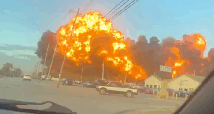 Dramatic Footage Shows UPS Cargo Jet Crashing At Louisville Airport