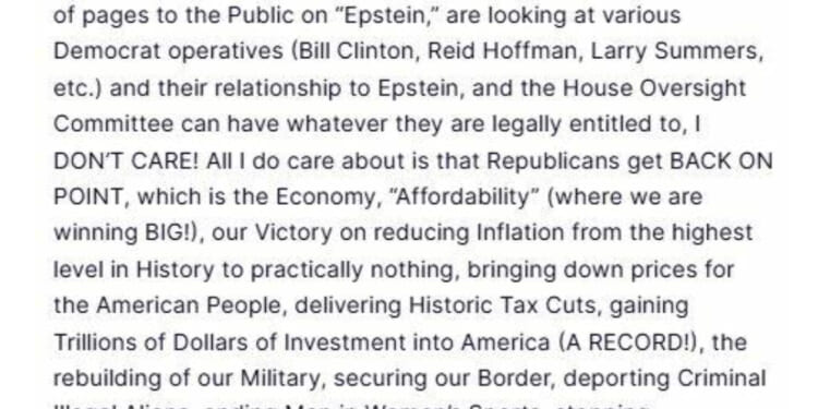 Trump Now Says He Supports Release of Epstein Files