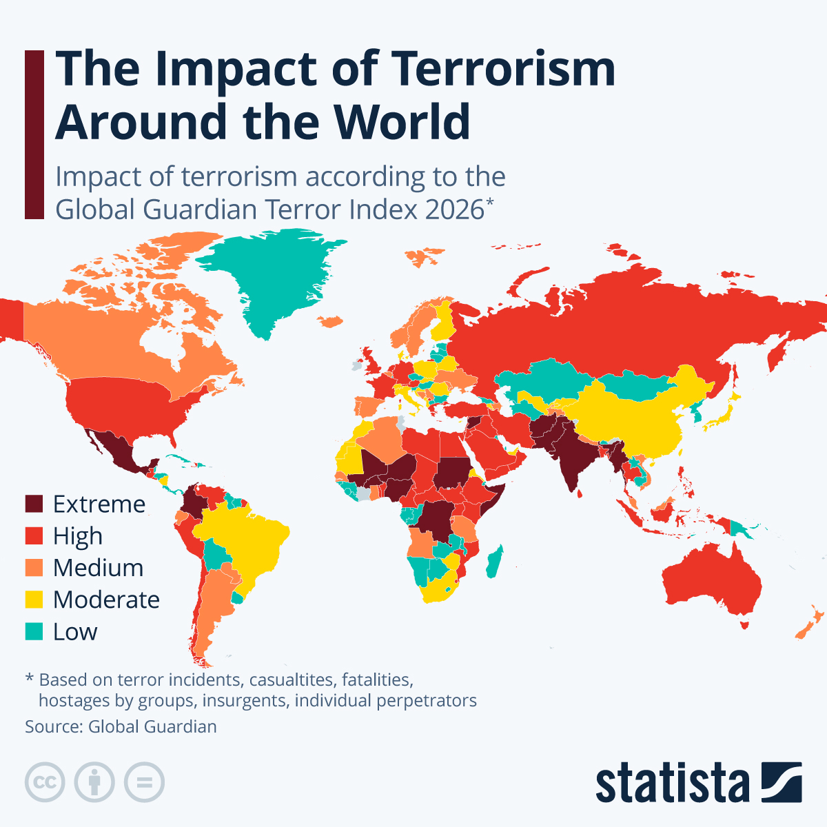 Infographic: The Impact of Terrorism Around the World | Statista