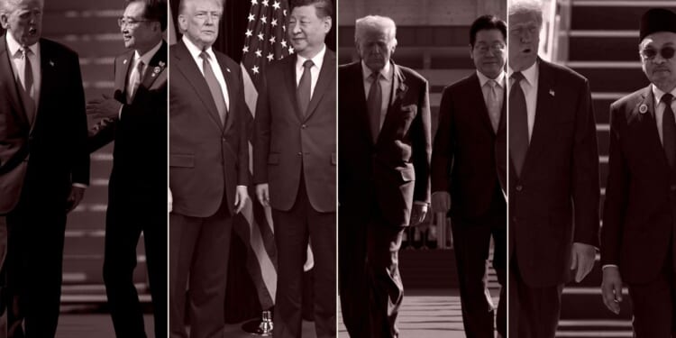 A collage of several men in suits