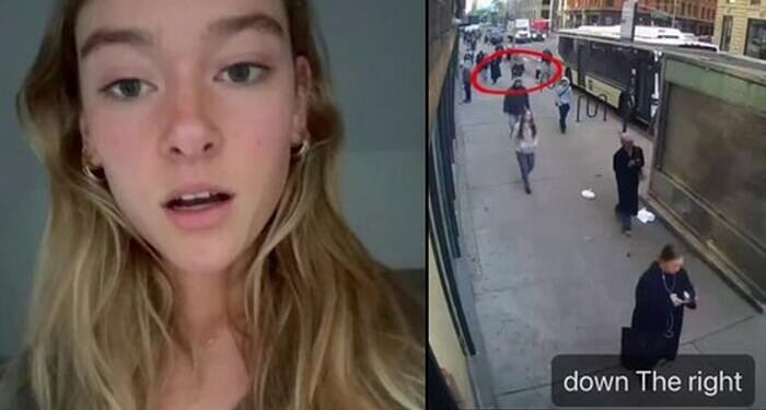 "What The F**k Just Happened?" Homeless Man Violently Attacks NYU Student Walking To Class