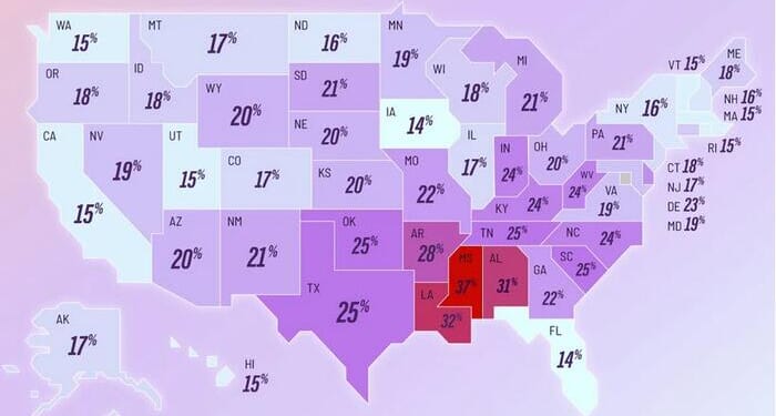 Mississippi Has The Highest Credit Card Delinquency Rate, Florida The Lowest
