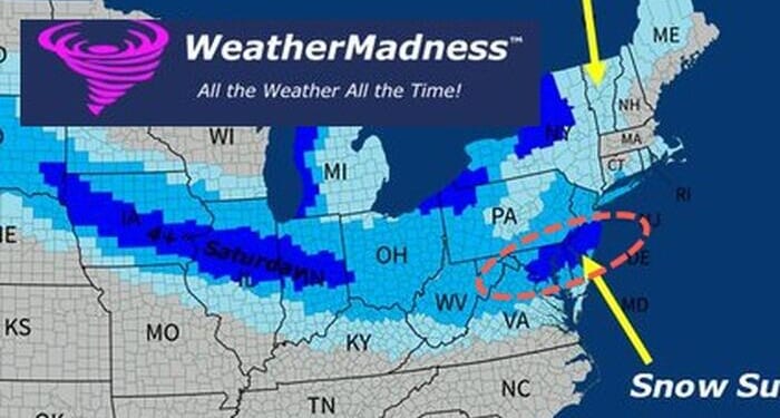 Snow Threat For Mid-Atlantic I-90 Corridor This Weekend