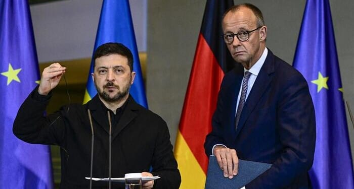 Zelensky, Merz Hail NATO-Style US Security Guarantees As 'Real Progress' In Peace Deal