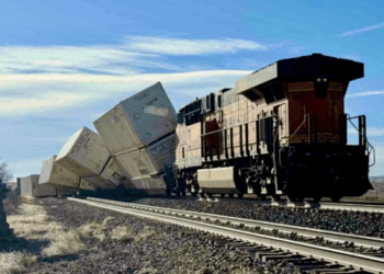High-Winds Derail Freight Train In Wyoming