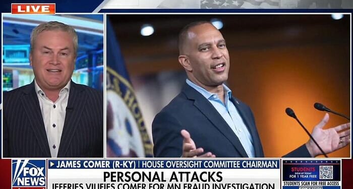 "Dollar Store Obama": House Oversight Chair James Comer Torches Hakeem Jeffries