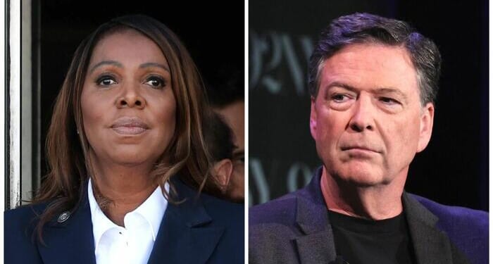 DOJ Seeking Appeals On Dismissals Of Criminal Cases Against James Comey, Letitia James