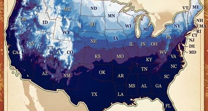 Mapping The Chances Of A White Christmas