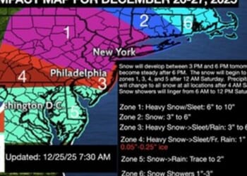 US Northeast Set For Post-Christmas Winter Storm