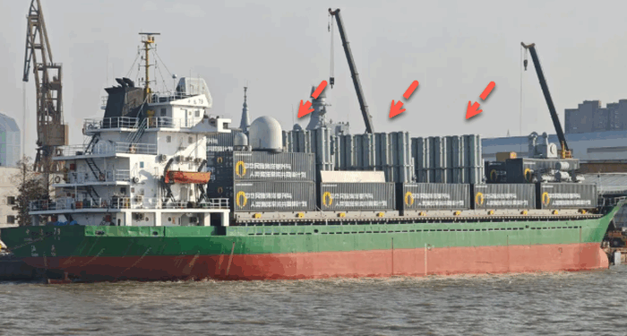 Chinese Cargo Ship Converted Into Concealable Missile Destroyer