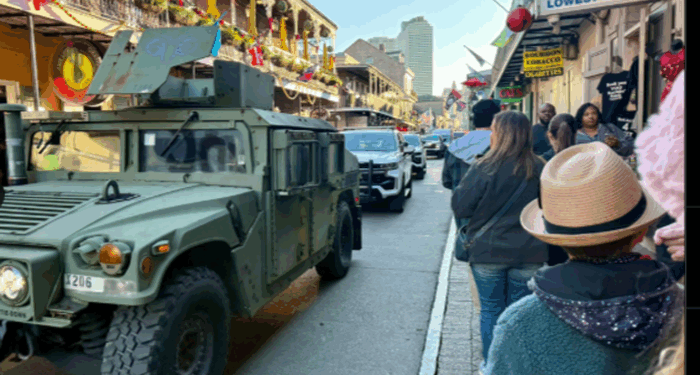 National Guard Patrols New Orleans Ahead Of New Year Amid Vehicle-Ramming Threats