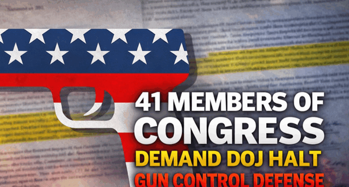 41 Members Of Congress Demand DOJ Halt Gun Control Defense In Fiery Letter