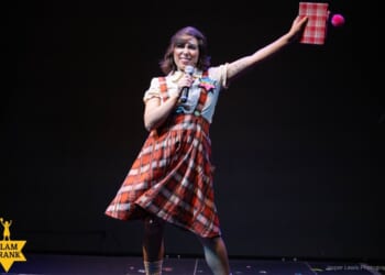 Olivia Bernábe as Anita Franco in “Slam Frank.” (Photo by Jasper Lewis Photography.)