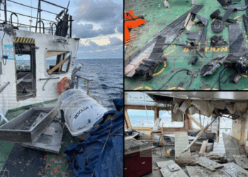 Another Russian Shadow-Fleet Tanker Hit By Drones